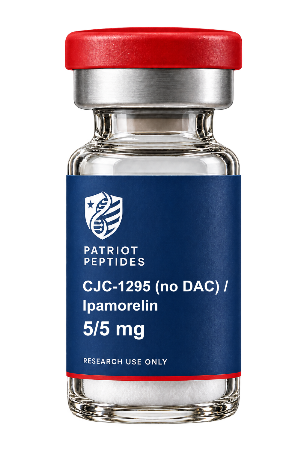 CJC-1295 / Ipamorelin 5/5mg research compound vial